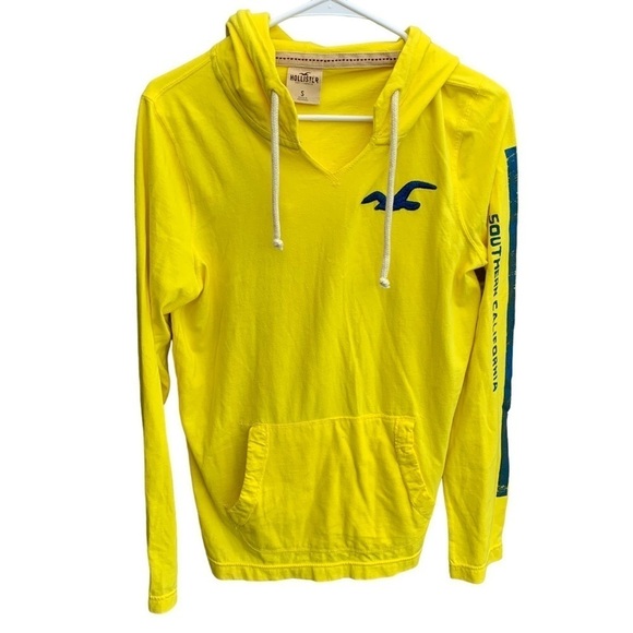 Hollister Hoodie Sweatshirt Spellout Bird Logo Size Small - Picture 1 of 6